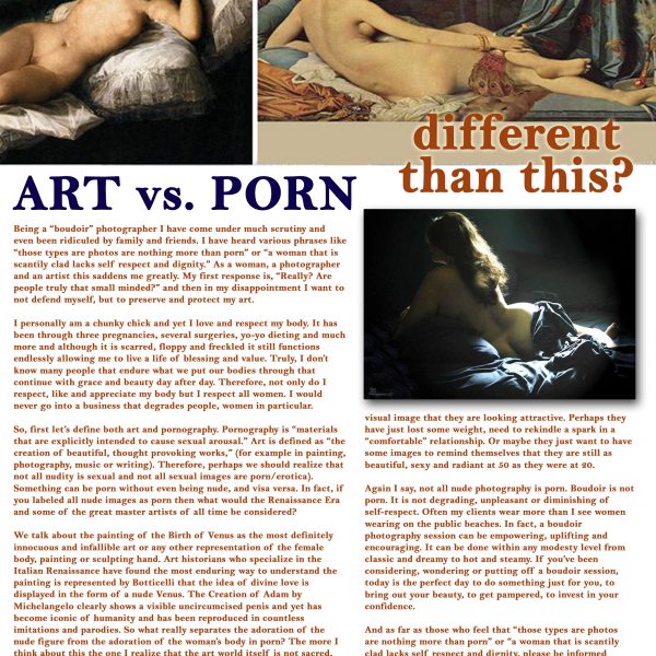 Art vs. porn